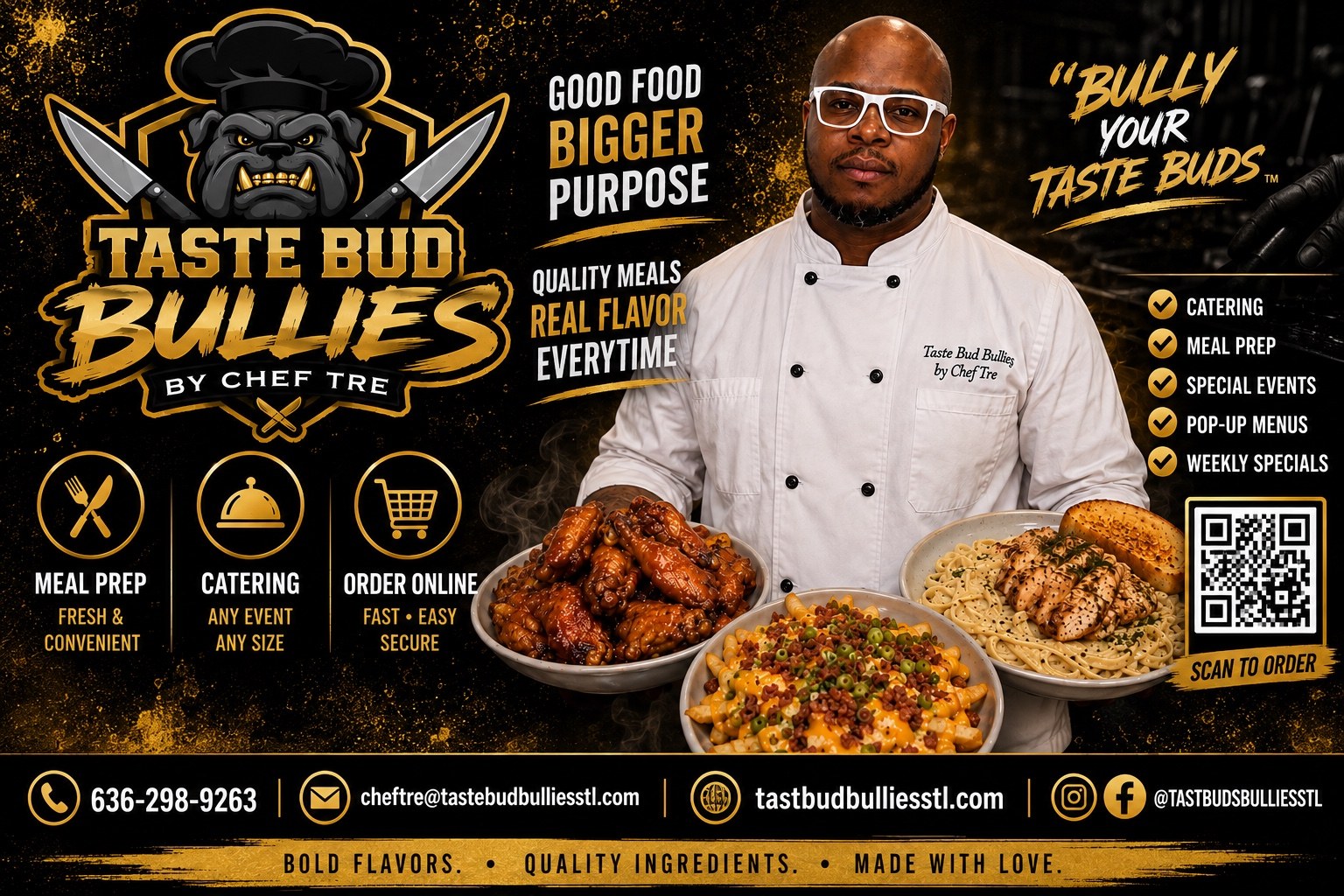 Tastebuds Bullies by Chef Tre — meal prep, catering, special events, pop-up menus and weekly specials